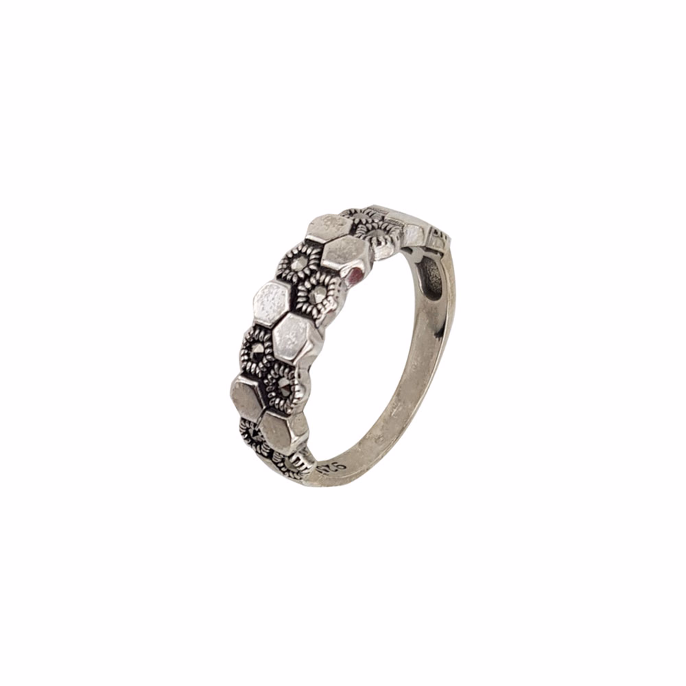 Inel argint model fagure marcasite Maura marimea 59