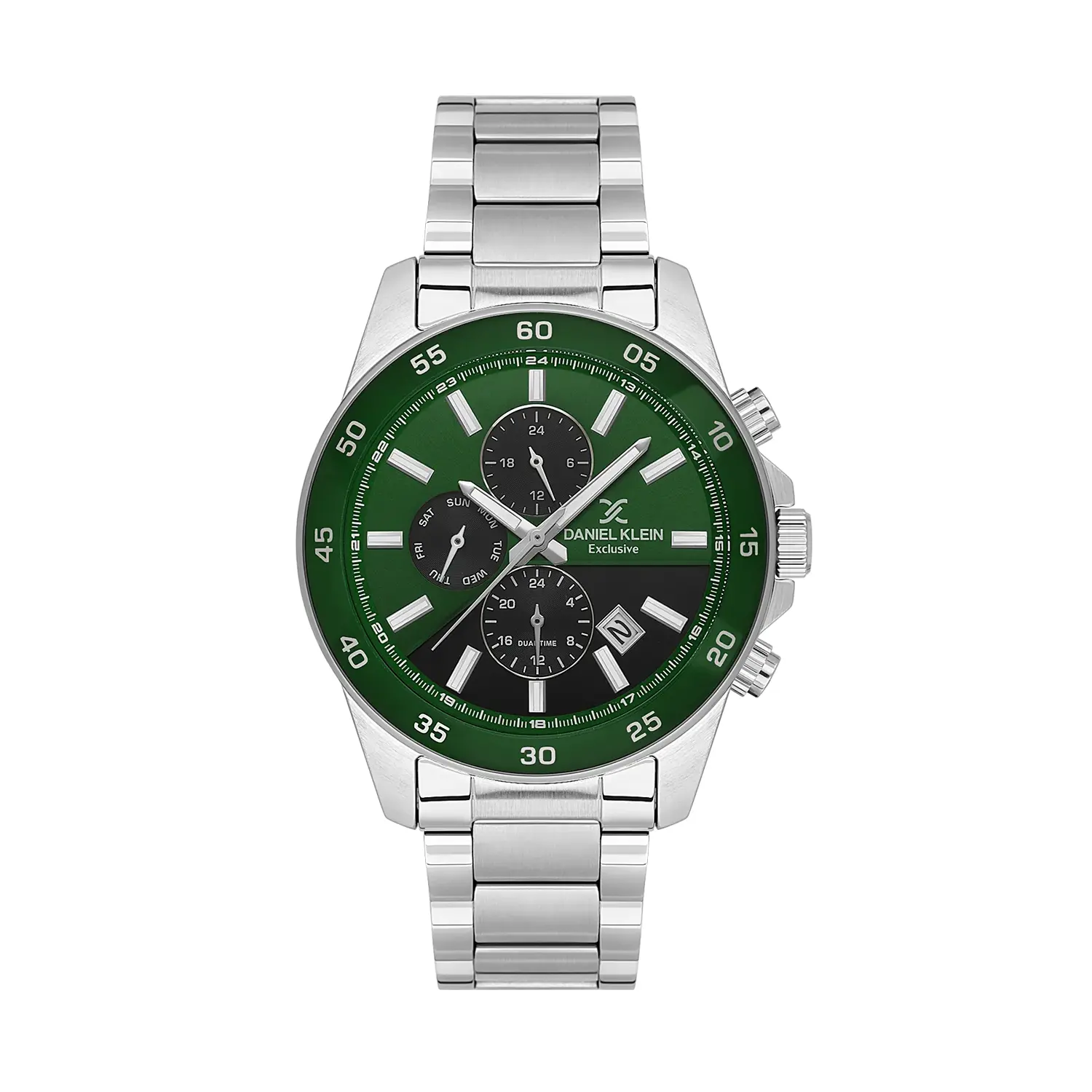 Daniel Klein Exclusive DK.1.14353-5 - Ceas barbatesc quartz argintiu