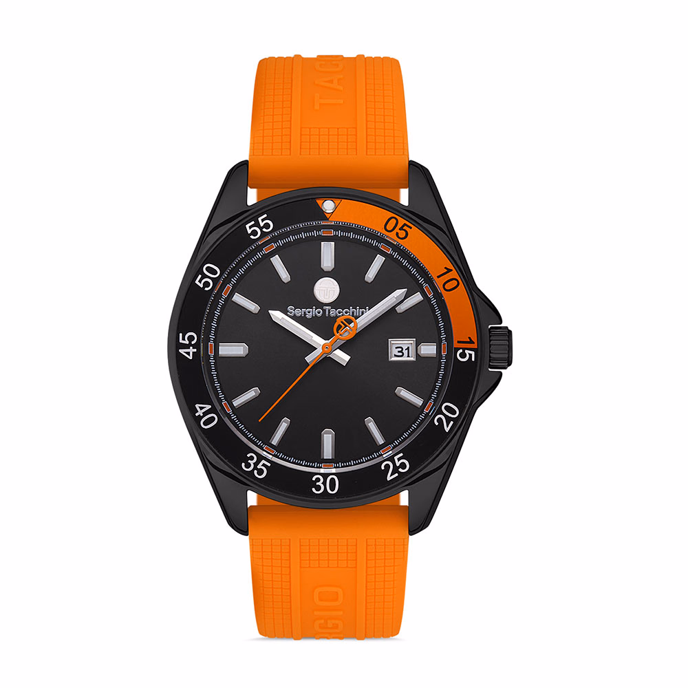 Sergio Tacchini Streamline - Ceas Barbatesc Quartz Portocaliu ST.1.10255.6