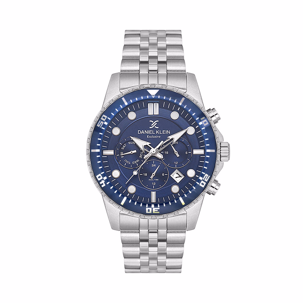 Daniel Klein Exclusive - Ceas Barbatesc Quartz Argintiu DK.1.14233.2