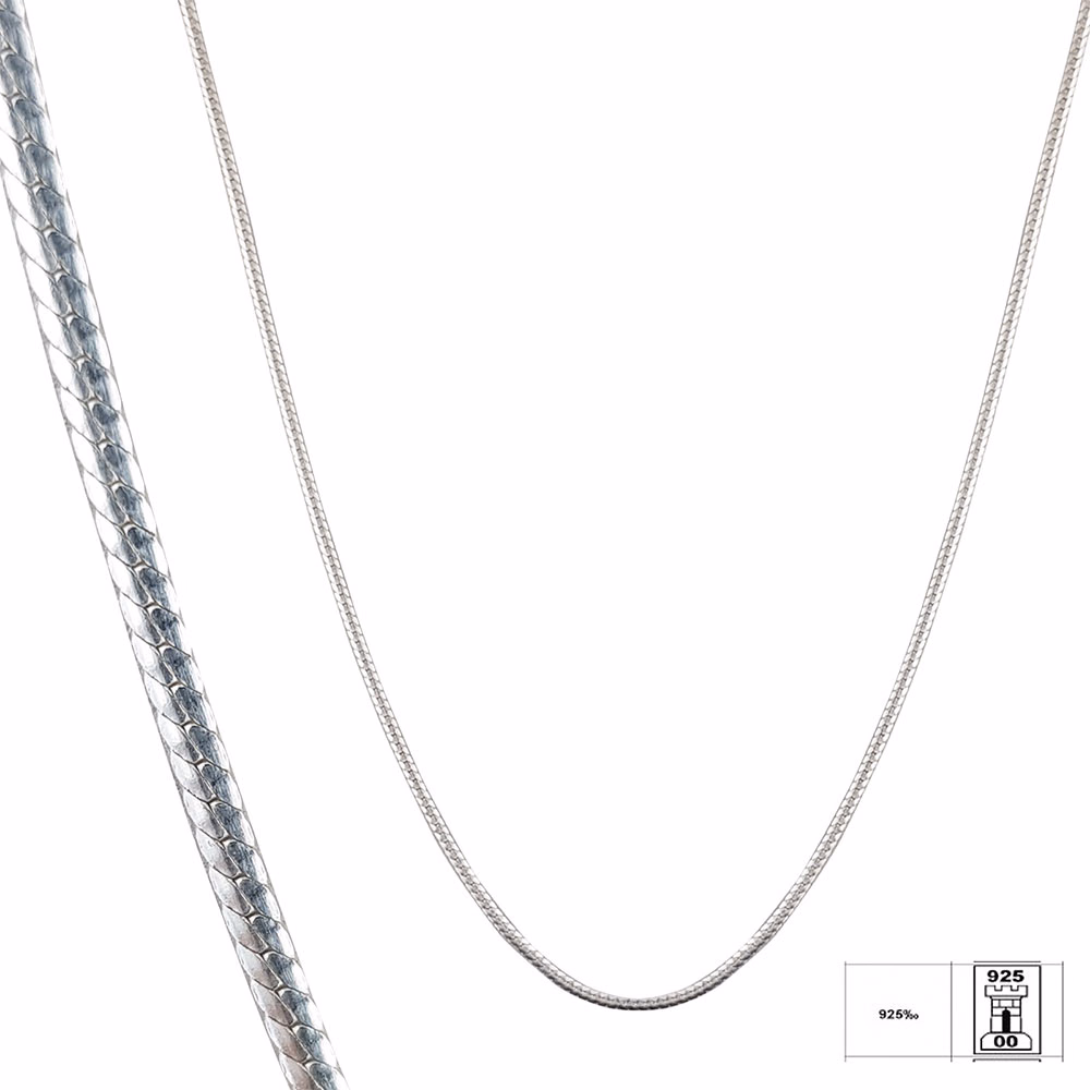 Lant argint simplu 50 cm Grace